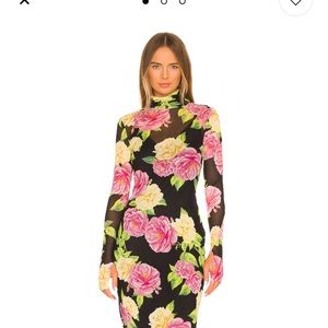 Shailene Dress in Noir Bouquet